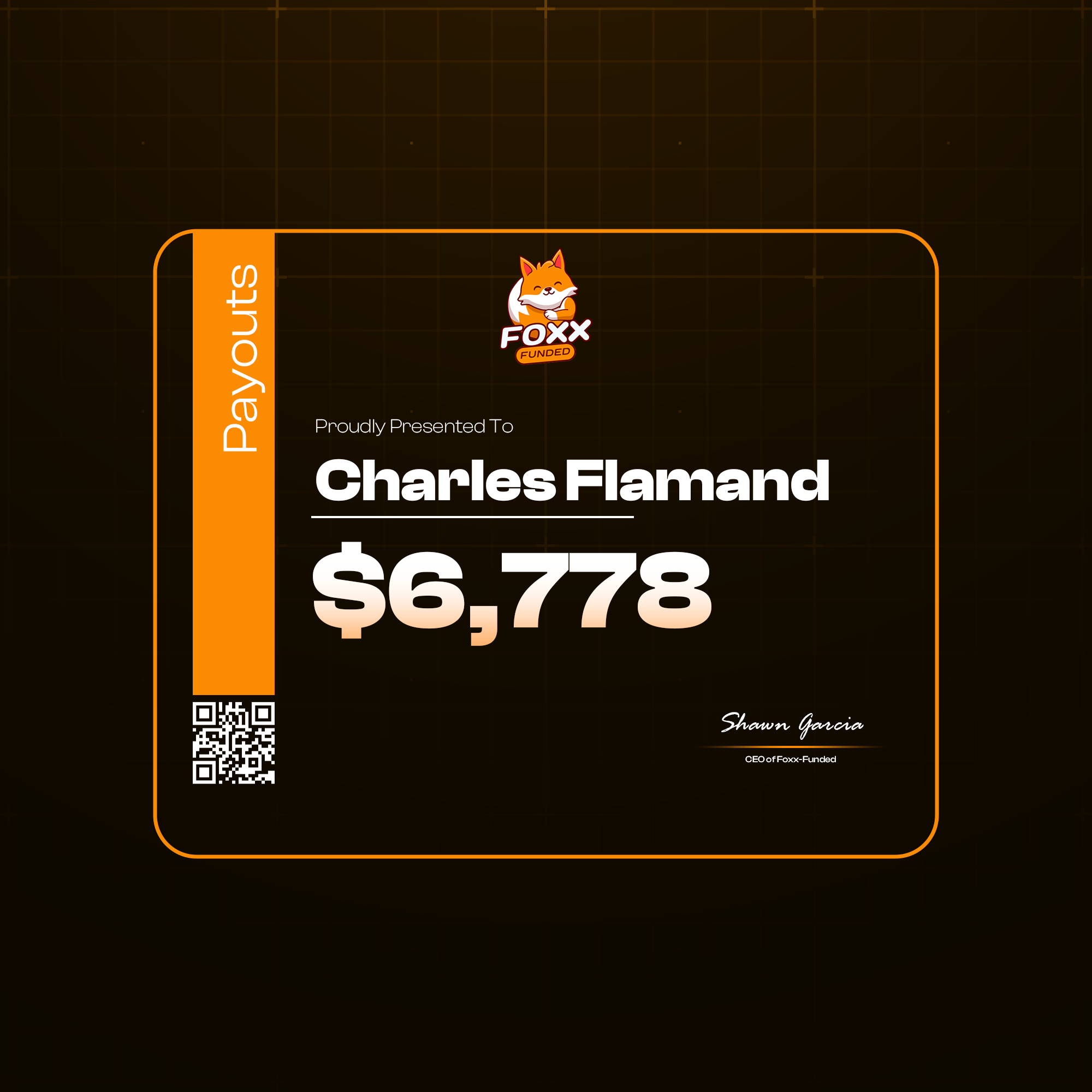 Verified payout