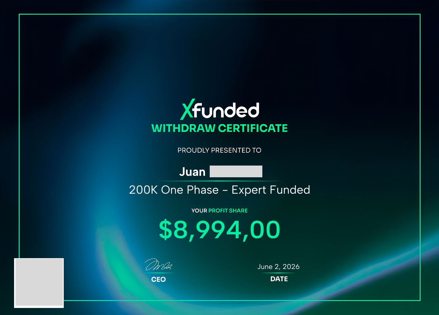 Payout vérifié #2