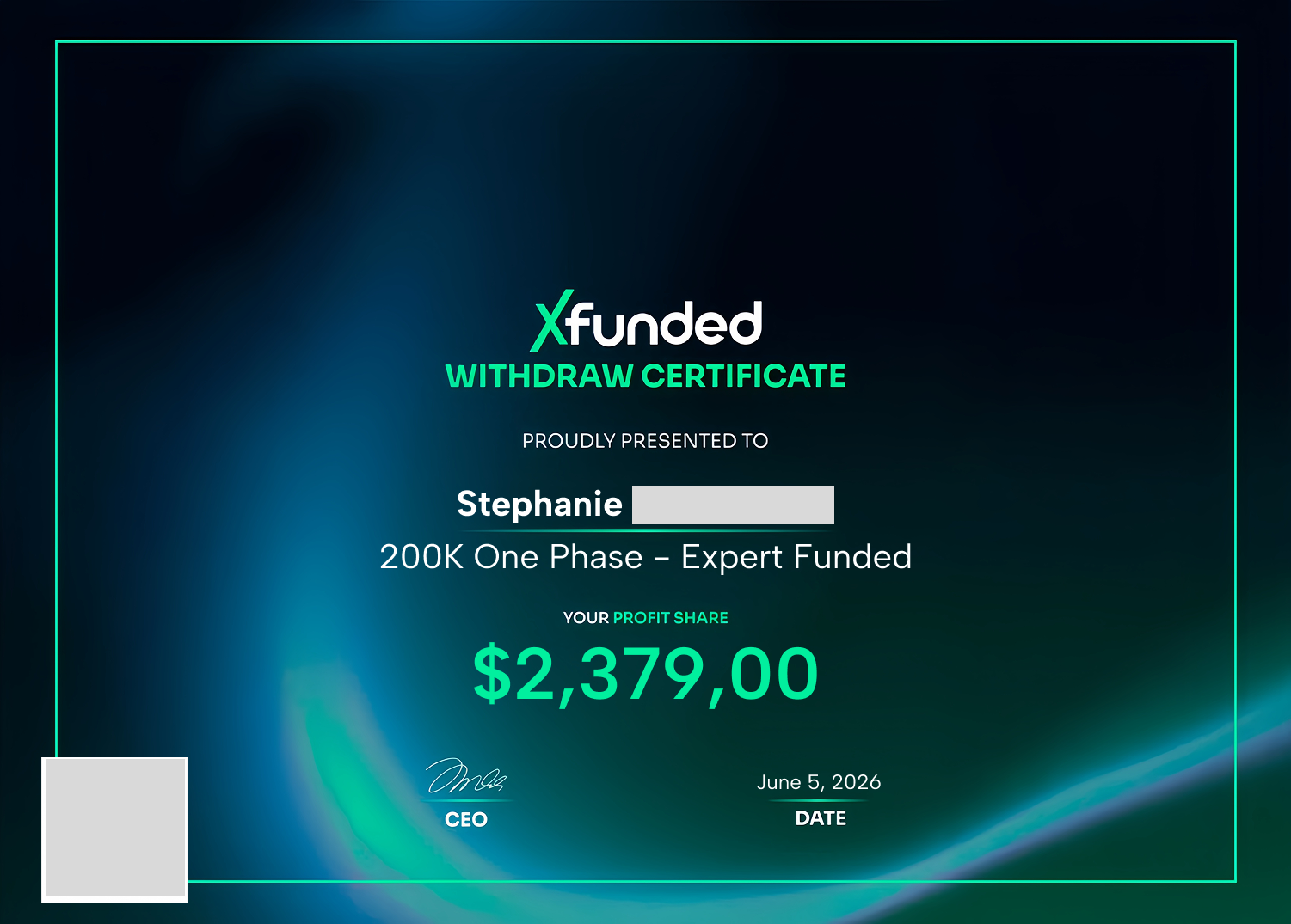 Payout vérifié #3
