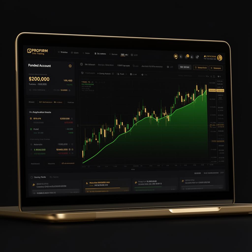 Compte propfirm funded à 200 000 $